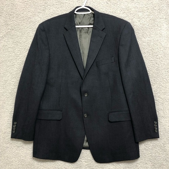 Jos. A. Bank Other - Jos. A. Bank Men's Navy Wool Blazer Size 46R Two Button Sport Coat